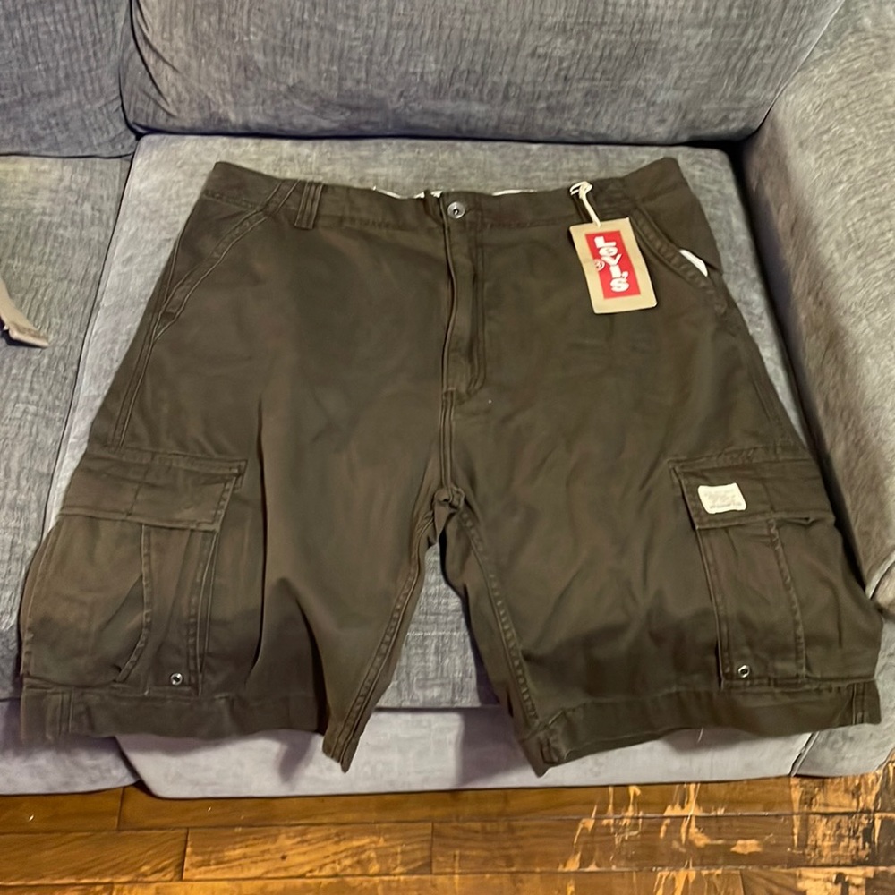Green Cargo Shorts